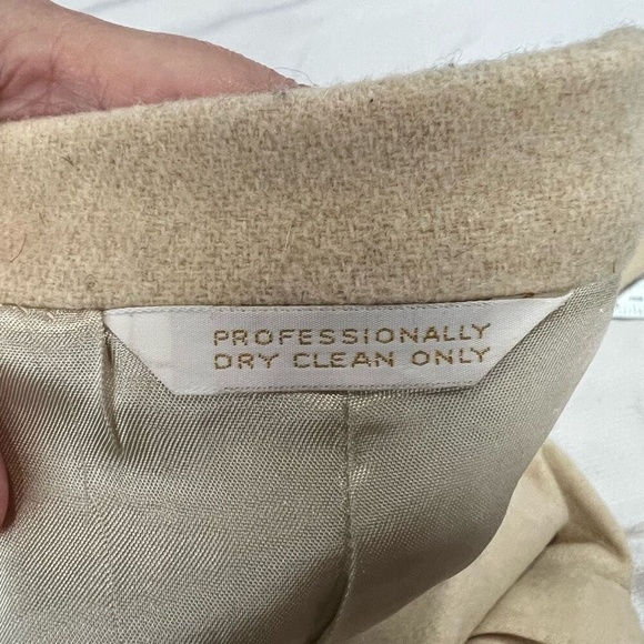 Vintage 60's Fioravanti Men Cream‎ Brown Shoulder Patch Sport Coat Sz 39 Long - Picture 11 of 11